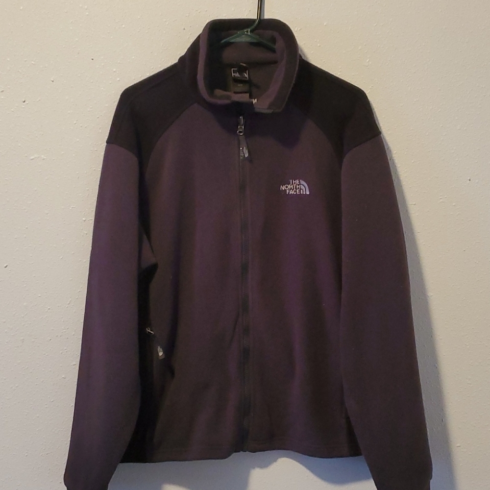 Mens Medium North Face Dark Gray & Black Fleece